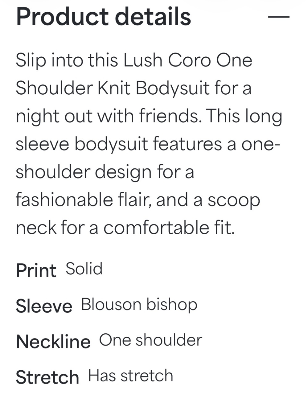 Coro Black One-Shoulder Long-Sleeve Bodysuit - Picture 7 of 10